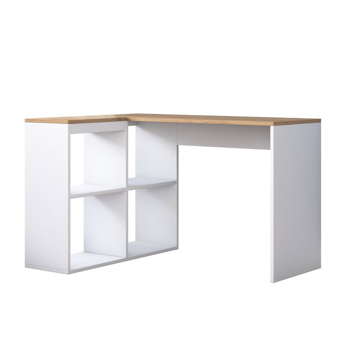 Hanah Home HA113 - 2035 Mesa de estudio roble y blanco Hanah Home HA113 - 2035 Mesa de estudio roble y blanco